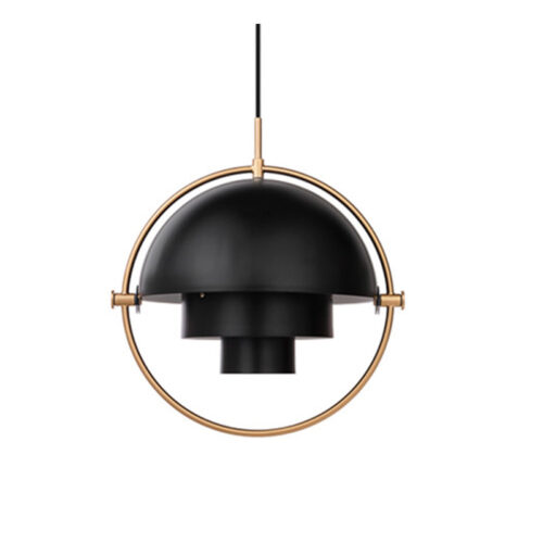 GUBI Multi-Lite Pendel Small, Sort og Messing
