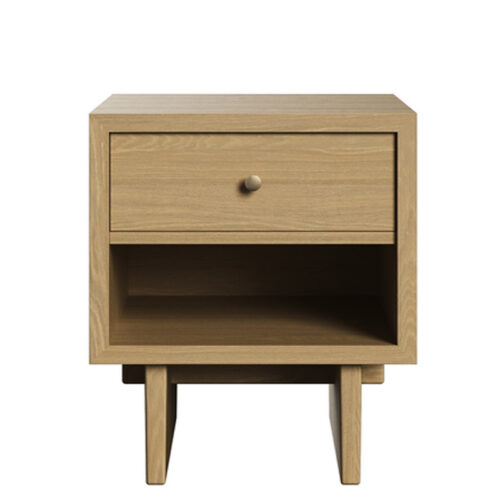 Gubi Private Side Table 40x50 cm - Light Stained Oak Veneer