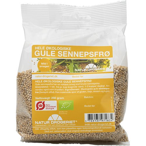 Gule sennepsfrø hele  Ø
