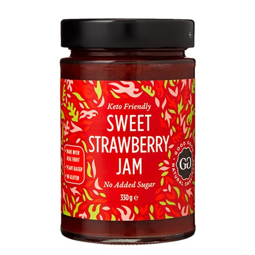 Jordbærmarmelade m. Stevia Sweet Jam with Stevia