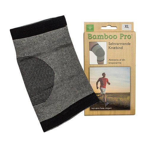 Knæbind, Str. XL 46-49 cm selvvarmende Bamboo Pro