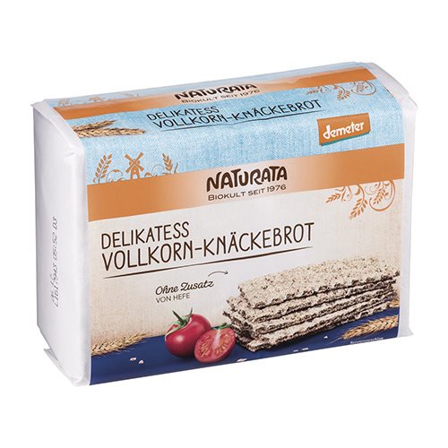 Knækbrød fuldkorn Ø Demeter Naturata
