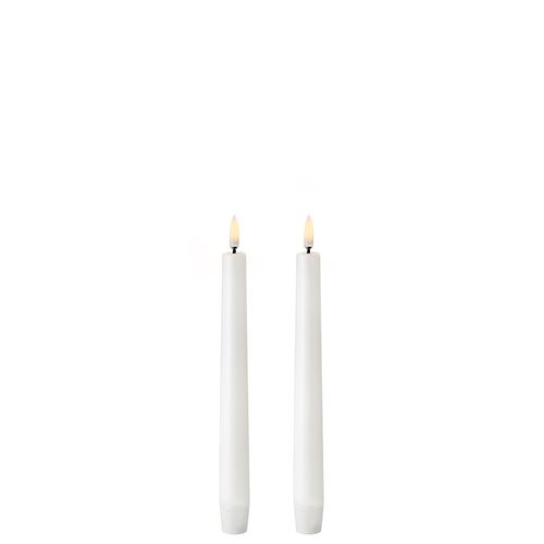 Kronelys LED hvid 2,3 x 20 cm indh. 2 stk