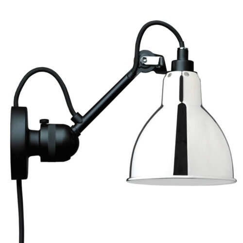 Lampe Gras Væglampe Sort/Krom No 304 CA