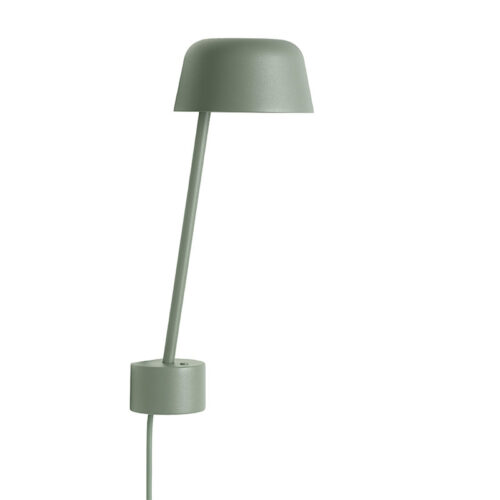 Muuto Lean Væglampe Støvet Grøn