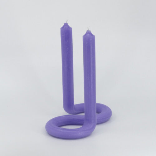 Lex Pott Twist Candle Round Fluo Lavender
