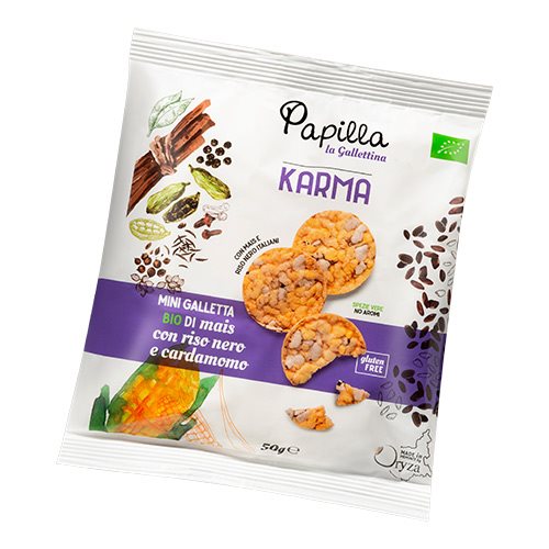 Majs kiks m. sorte ris. Karma Ø