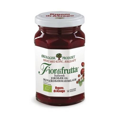 Marmelade m. jordbær & skovjordbær Italiensk Ø