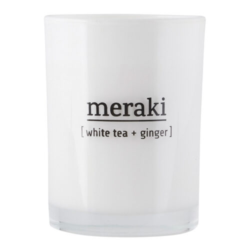 Meraki Duftlys Hvid te og Ingefær Large