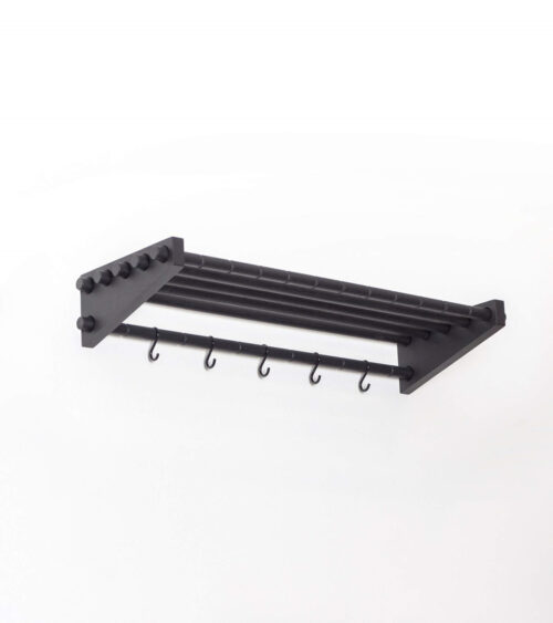 Roon & Rahn Moodrack hattehylde - 78 cm sortlakeret