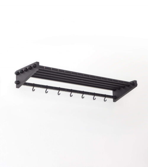 Roon & Rahn Moodrack hattehylde - 98 cm sortlakeret