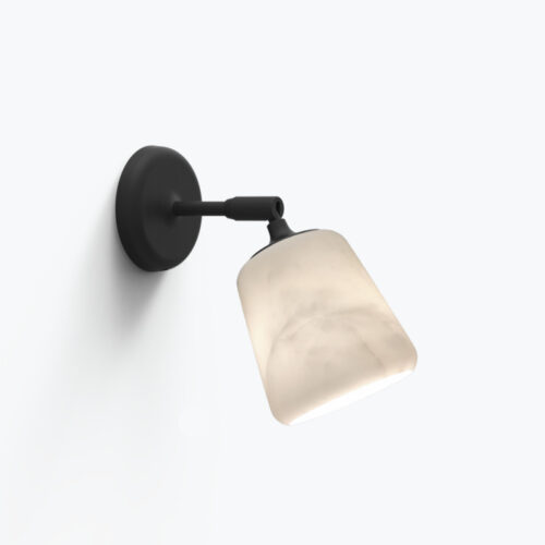 New Works Material Wall Lamp White Marble