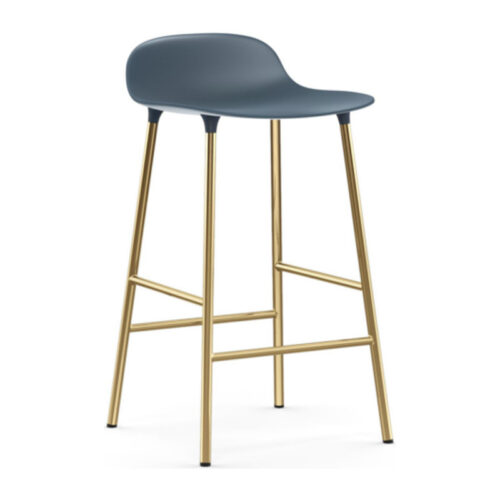 Normann Copenhagen Form Barstol Messing H65 (Blå)