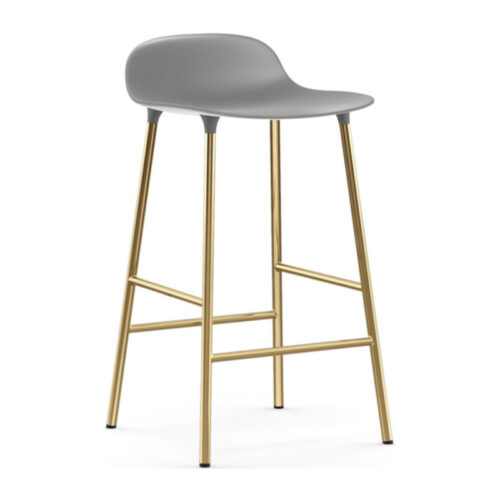 Normann Copenhagen Form Barstol Messing H65 (Grå)