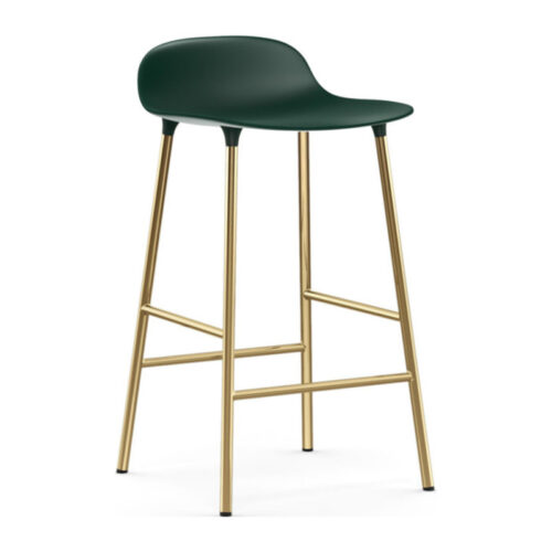 Normann Copenhagen Form Barstol Messing H65 (Grøn)
