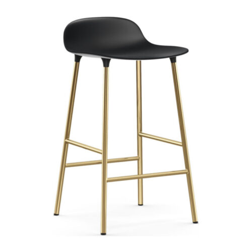 Normann Copenhagen Form Barstol Messing H65 (Sort)