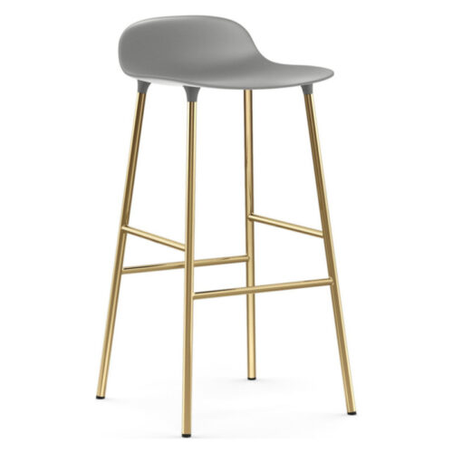 Normann Copenhagen Form Barstol Messing H75 (Grå)