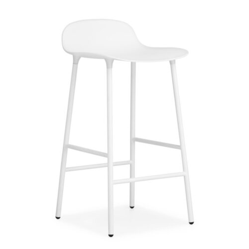 Normann Copenhagen Form Barstol Stål Højde 65 (Hvid)