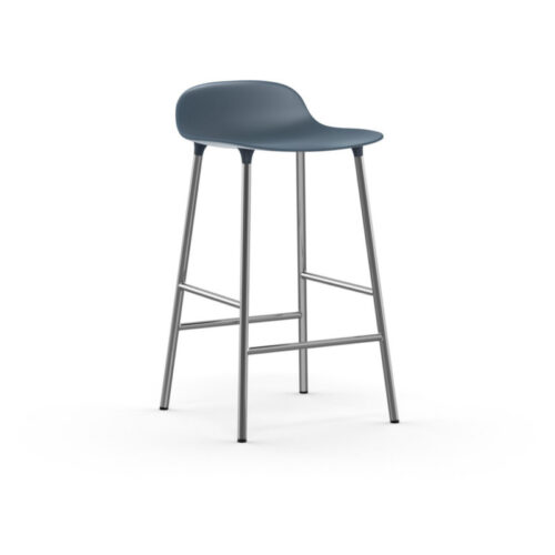Normann Copenhagen Form Barstol Krom Højde 65 (Blå)