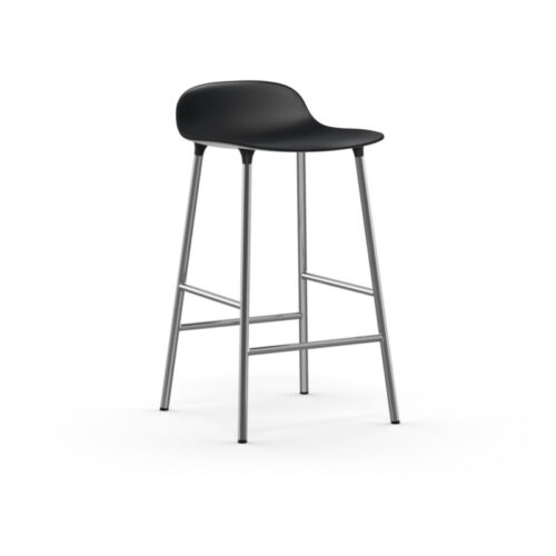 Normann Copenhagen Form Barstol Krom Højde 65 (Sort)