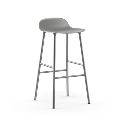 Normann Copenhagen Form Barstol Krom Højde 75 (Grå)