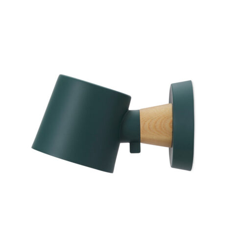 Normann Copenhagen Rise væglampe hardwired Petroleum Green