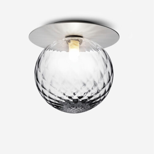 Nuura Liila 1 Væg- og loftlampe, Large, Light Silver optic clear