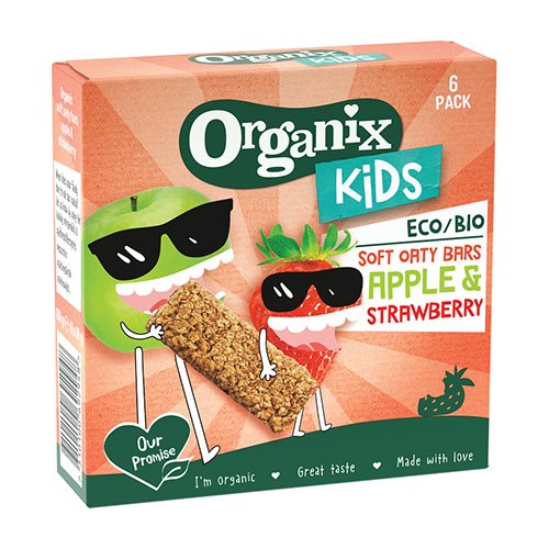 Organix Kids Strawberry & Apple Oaty Bars Ø