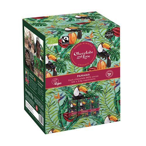 Panama Dispenser 120X5.5g chokolader. Ø   Mørk chocolate (80% kakao)