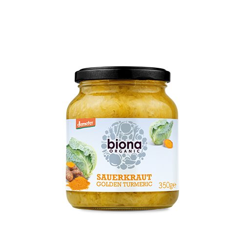 Sauerkraut m. gurkemeje Ø Demeter