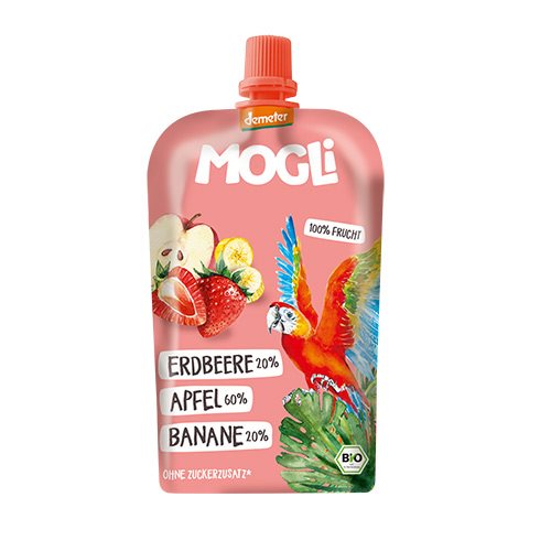Smoothie Æble, Banan, Jordbær drik Ø Demeter