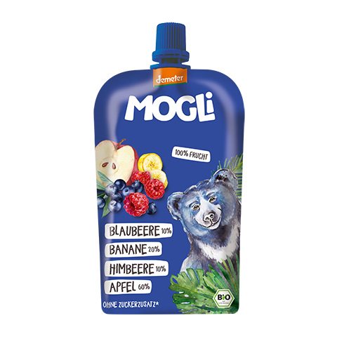 Smoothie Æble, Blåbær, Hindbær Ø Demeter