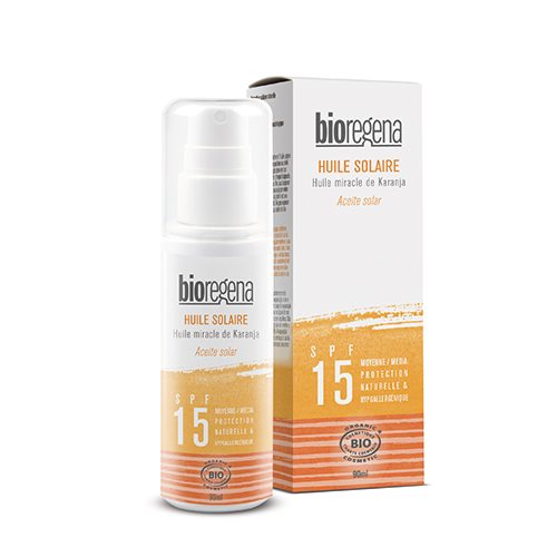 Solbeskyttende kropsolie SPF15