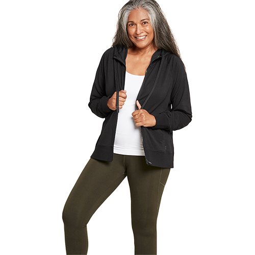 Women's Weekend Zip-Up Hoodie sort str. L