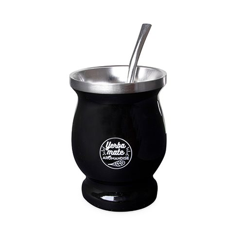 Yerba Mate krus 230 ml m. bombilla sugerør
