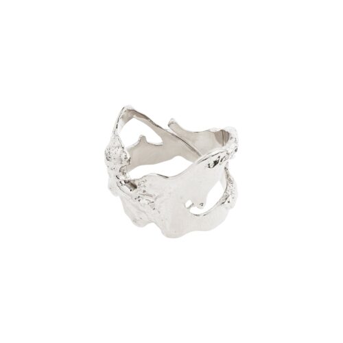 Pilgrim COMPASS organisk ring sølvbelagt