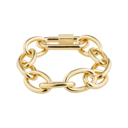 Pilgrim RESTORATION chunky link armbånd guldbelagt