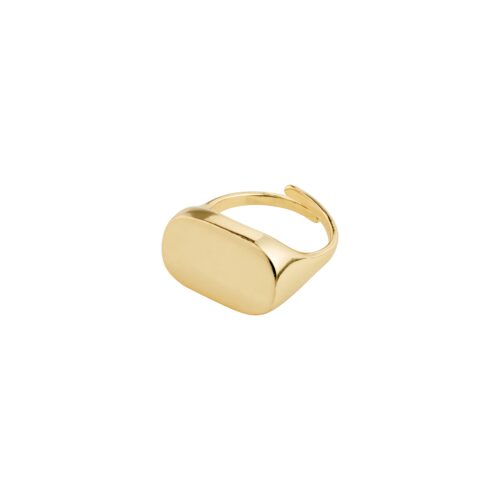 Pilgrim RESTORATION signet ring guldbelagt
