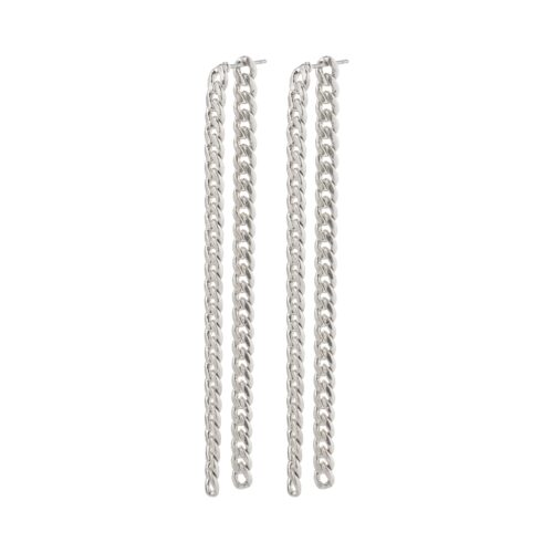 Pilgrim AUTHENTICITY curb chain øreringe sølvbelagt