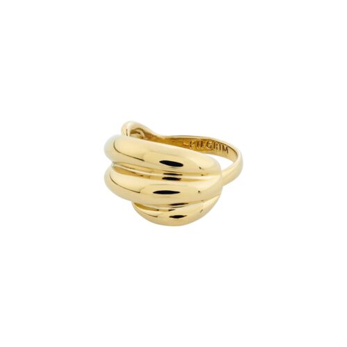 Pilgrim COURAGEOUS twirl deco ring guldbelagt
