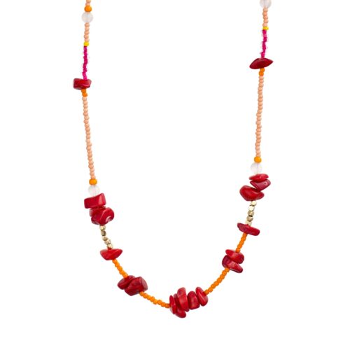 Pilgrim Halskæde : Joy : Guldbelagt : Rosa