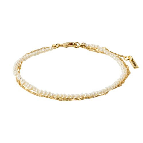 Pilgrim NATIVE BEAUTY ferskvandsperle armbånd guldbelagt