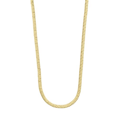 Pilgrim ECSTATIC square snake chain halskæde guldbelagt