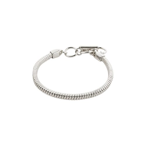 Pilgrim ECSTATIC square snake chain armbånd sølvbelagt
