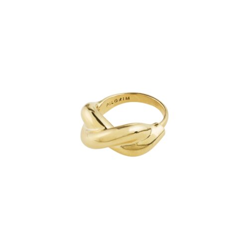 Pilgrim BELIEF chunky snoet ring guldbelagt