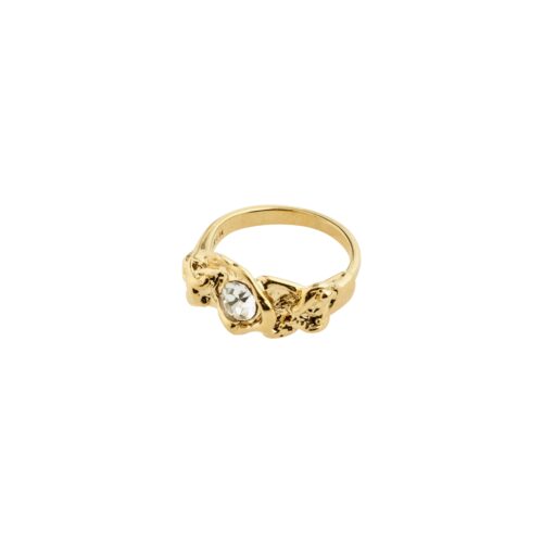 Pilgrim BELIEF organisk krystal ring guldbelagt