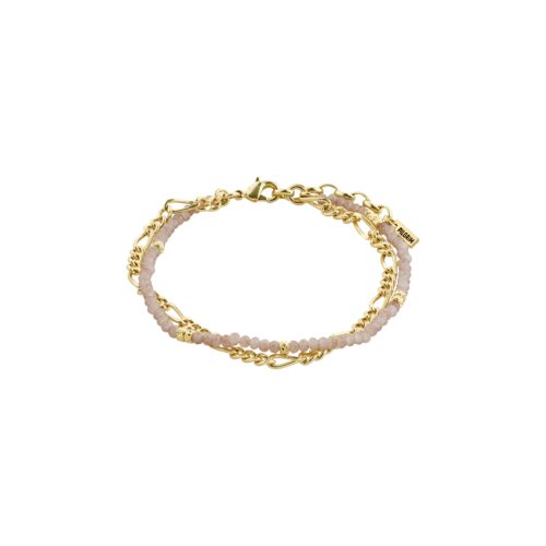 Pilgrim THANKFUL lilla 2-i-1 armbånd guldbelagt