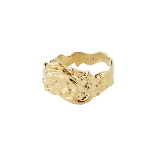 Pilgrim BLOSSOM recycled organisk ring guldbelagt
