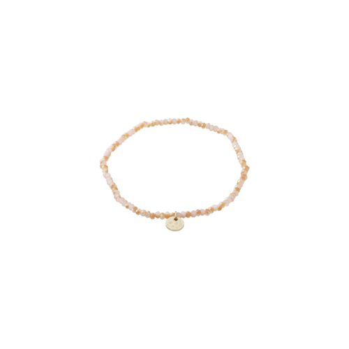 Pilgrim INDIE armbånd rosa, guldbelagt