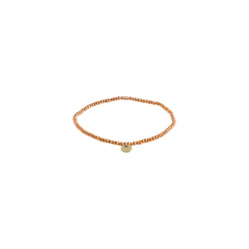 Pilgrim INDIE armbånd orange, guldbelagt